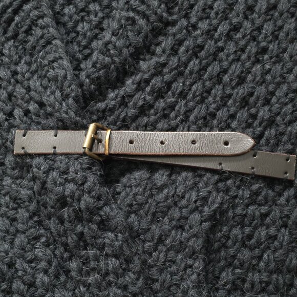 Improvd Cardigan Womens S Black LS Belt Alpaca Blend Chunky Knit Grunge Preppy - Picture 10 of 16